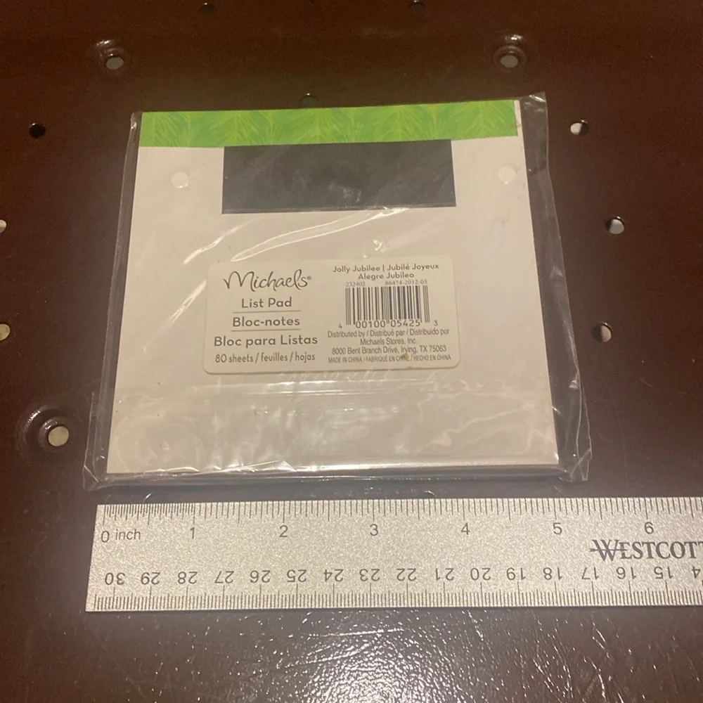 Stationery set. Unopened 80 sheet list pad, Notecards (10), Envelopes (11) - Picture 6 of 7